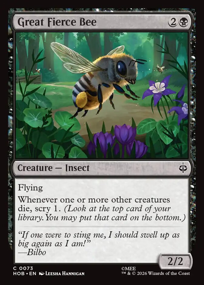Great Fierce Bee 73 (The Hobbit)  - Foil | Good Games Modbury