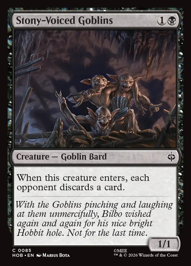 Stony-Voiced Goblins 85 (The Hobbit)  | Good Games Modbury