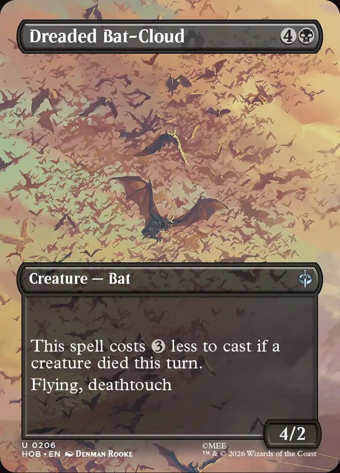 Dreaded Bat-Cloud 206 (The Hobbit)  - Borderless Foil | Good Games Modbury
