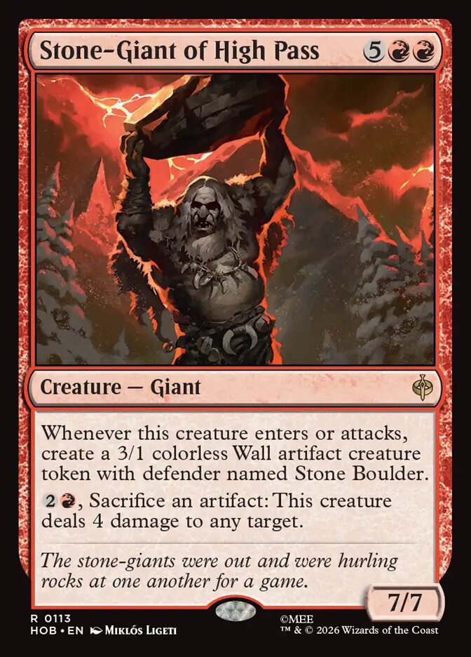 Stone-Giant of High Pass 113 (The Hobbit)  - Foil | Good Games Modbury