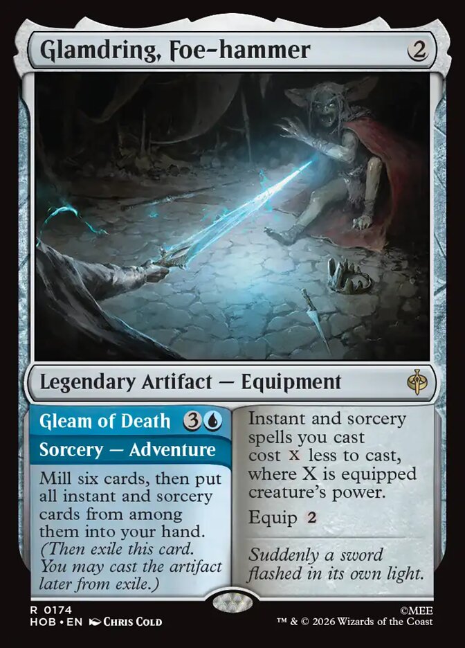 Glamdring, Foe-hammer // Gleam of Death 174 (The Hobbit)  - Foil | Good Games Modbury