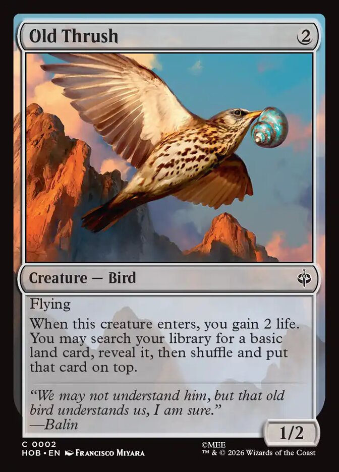 Old Thrush 2 (The Hobbit)  - Foil | Good Games Modbury