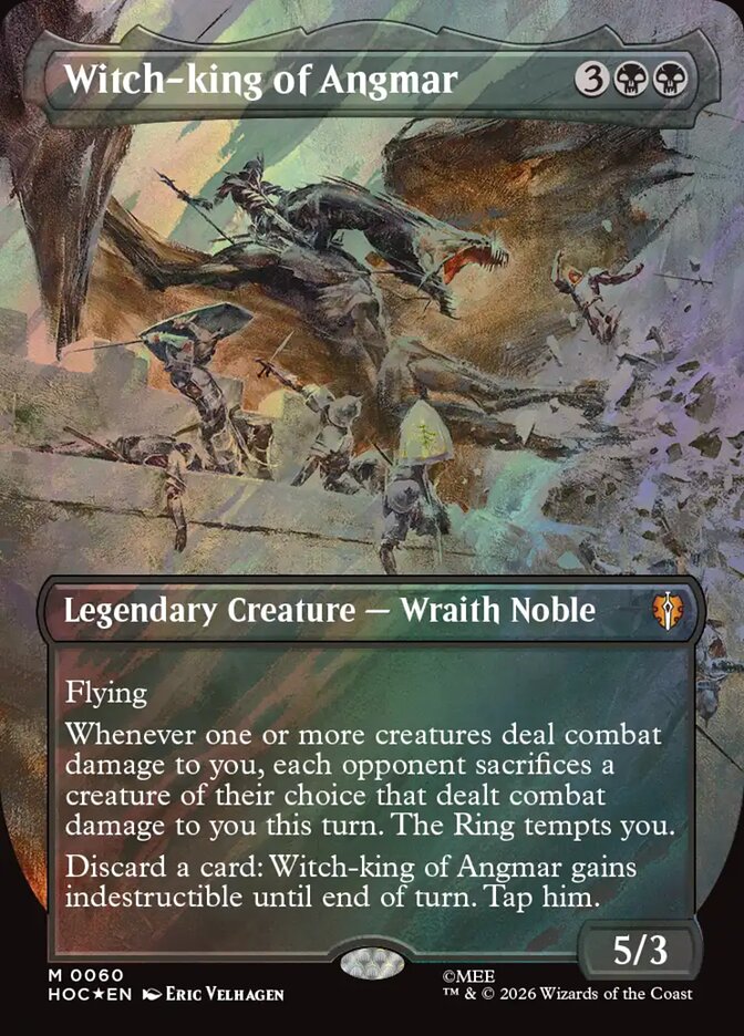 Witch-king of Angmar 60 (The Hobbit: Eternal-Legal)  - Borderless Surge Foil | Good Games Modbury