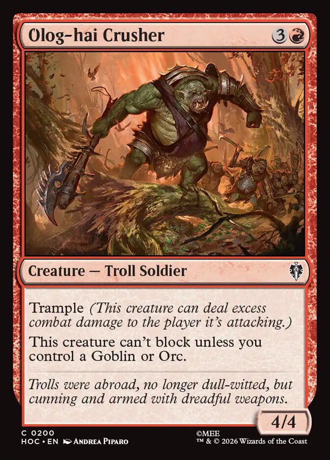 Olog-hai Crusher 200 (The Hobbit: Eternal-Legal)  | Good Games Modbury