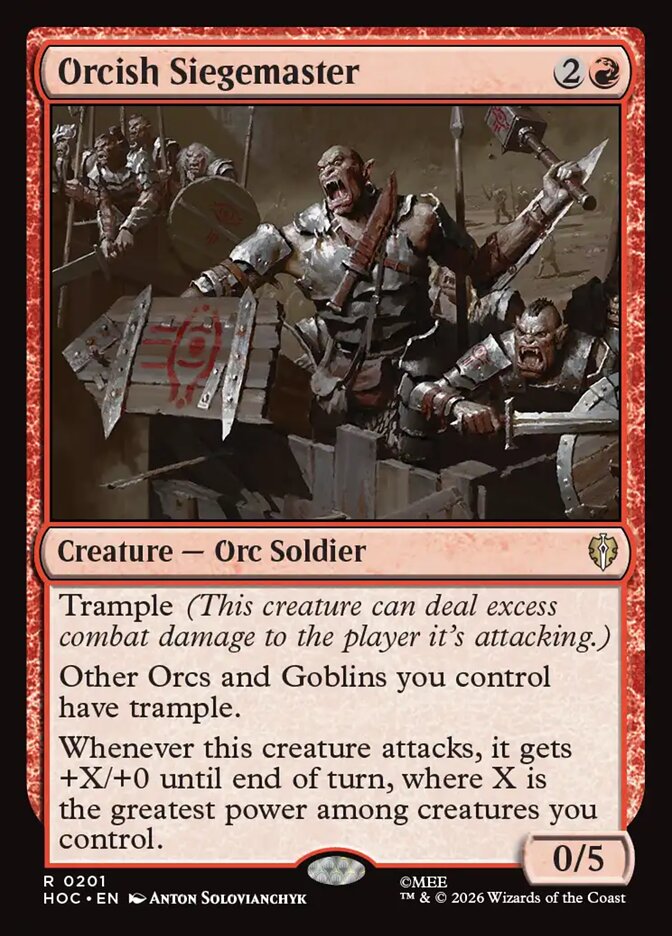 Orcish Siegemaster 201 (The Hobbit: Eternal-Legal)  | Good Games Modbury