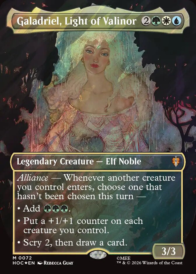 Galadriel, Light of Valinor 72 (The Hobbit: Eternal-Legal)  - Borderless Surge Foil | Good Games Modbury