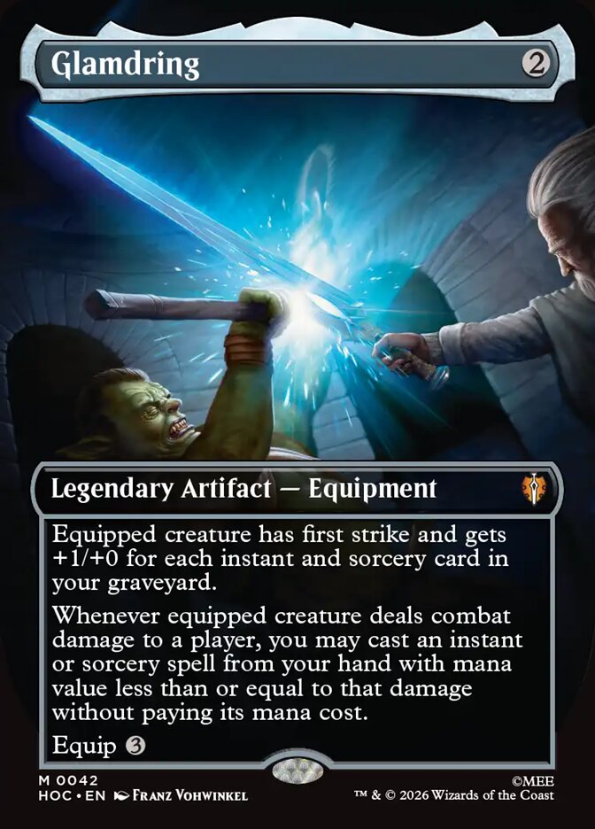 Glamdring 42 (The Hobbit: Eternal-Legal)  - Borderless Foil | Good Games Modbury