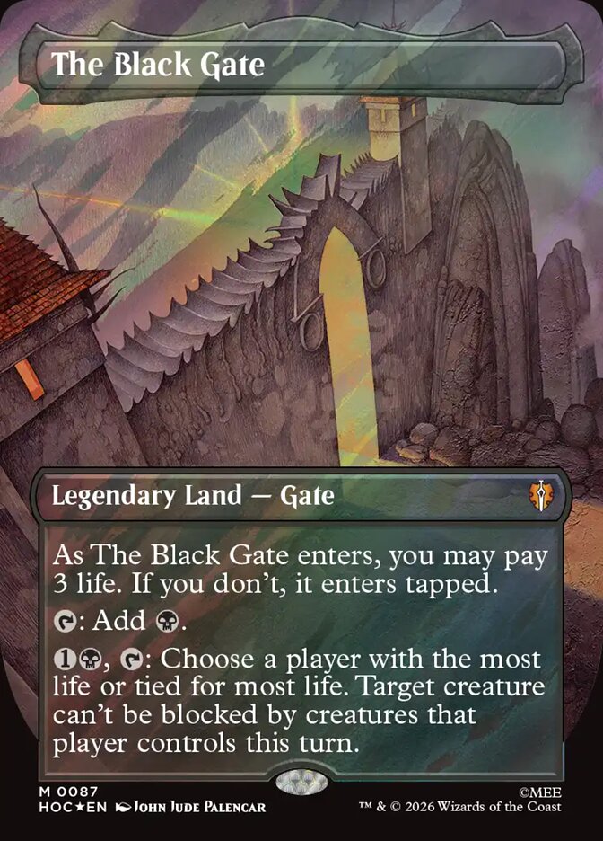 The Black Gate 87 (The Hobbit: Eternal-Legal)  - Borderless Surge Foil | Good Games Modbury