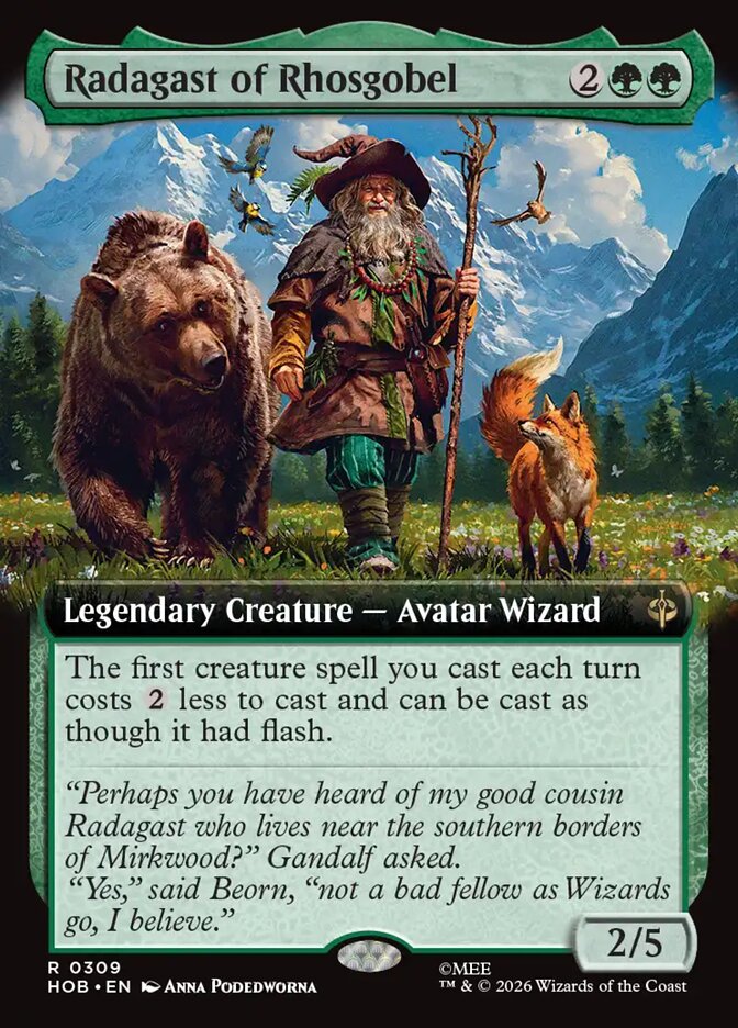 Radagast of Rhosgobel 309 (The Hobbit)  - Extended Art Foil | Good Games Modbury