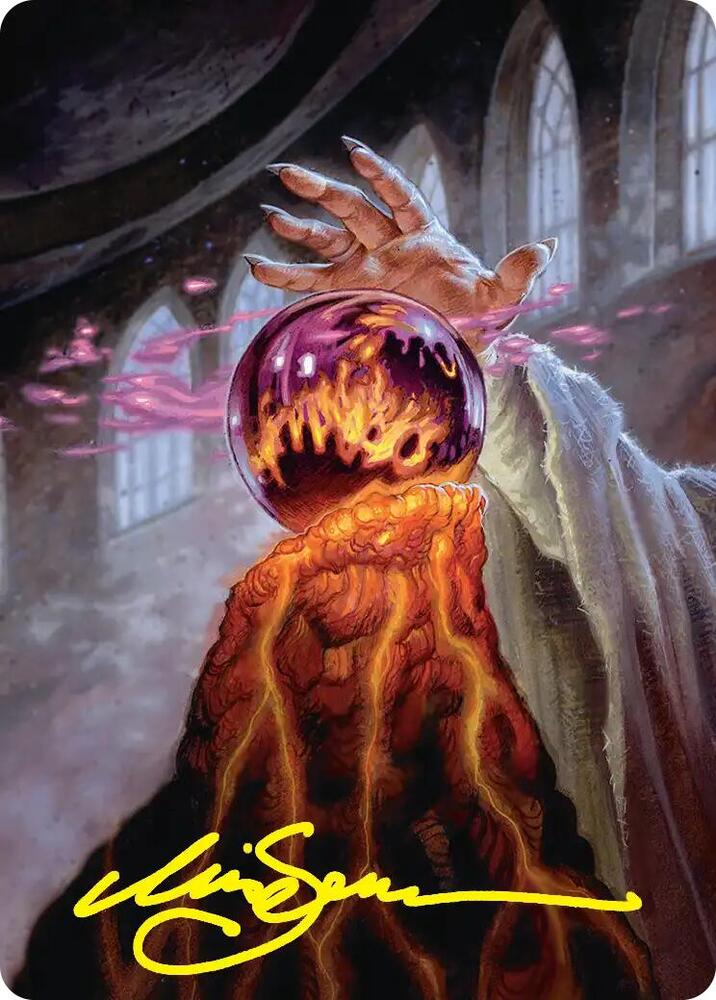 Palantir of Orthanc Art Card Gold Stamped Signature 37 (Art Series: The Hobbit)  | Good Games Modbury