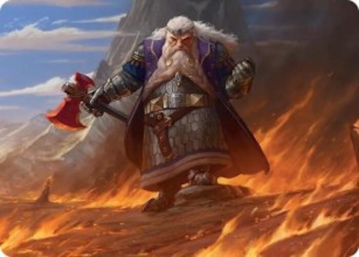 Dain of the Ancient Halls Art Card 48 (Art Series: The Hobbit)  | Good Games Modbury