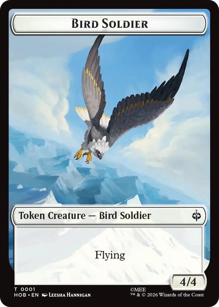 Bird Soldier Axe Double Sided Token 1 // 10 (The Hobbit)  | Good Games Modbury