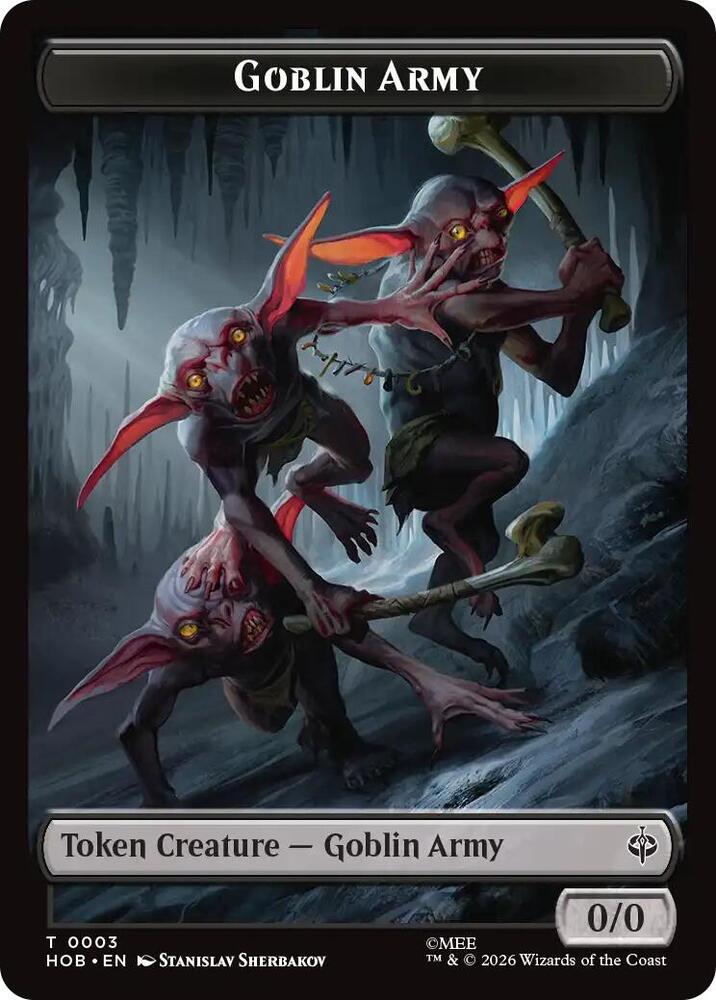 Goblin Army 0003 Wolf Double Sided Token 3 // 9 (The Hobbit)  | Good Games Modbury