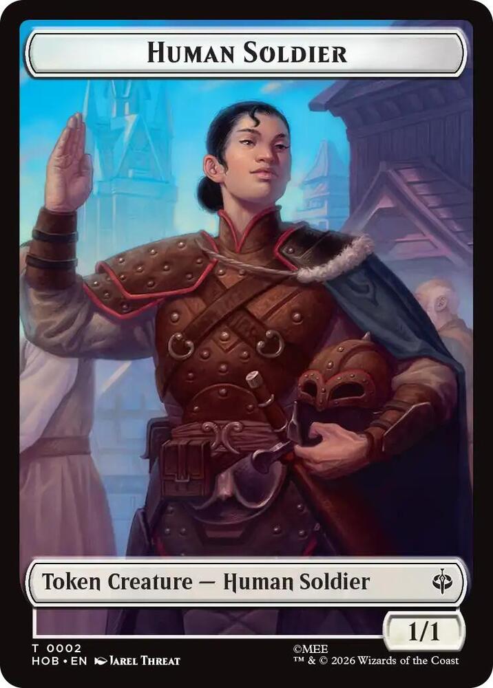 Human Soldier Goblin Army 0004 Double Sided Token 2 // 4 (The Hobbit)  | Good Games Modbury