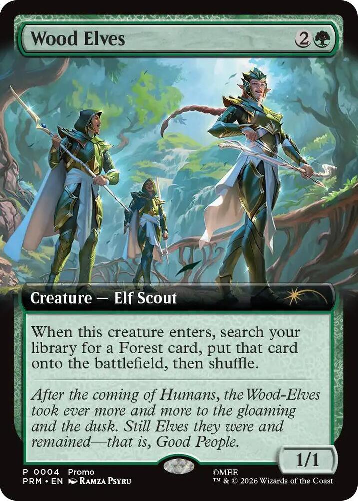 Wood Elves Extended Art 4 (Unique and Miscellaneous Promos)  | Good Games Modbury