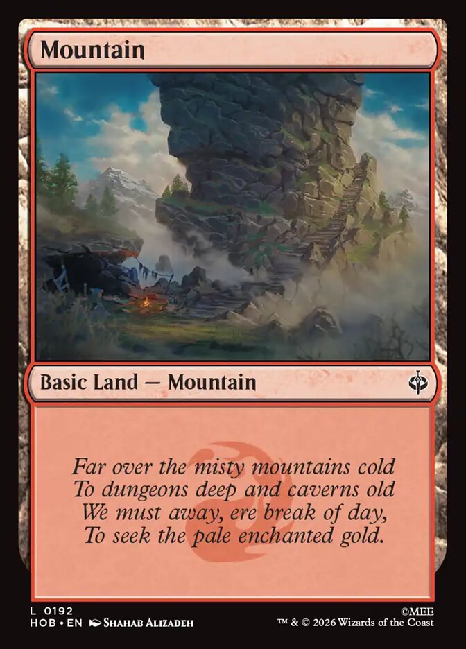 Mountain 192 (The Hobbit)  - Foil | Good Games Modbury