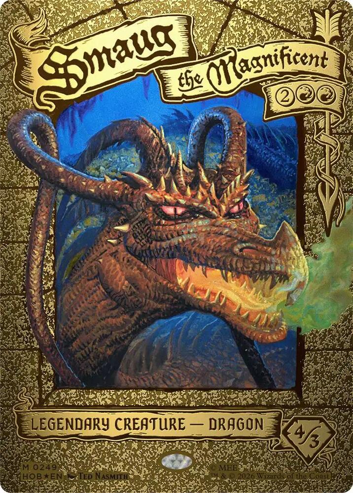 Smaug the Magnificent Borderless 249 (The Hobbit)  - Foil | Good Games Modbury