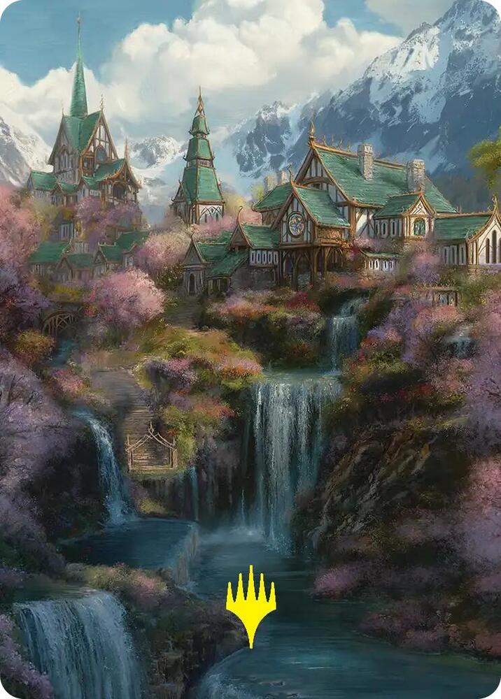 Rivendell Art Card Gold Stamped 40 (Art Series: The Hobbit)  | Good Games Modbury