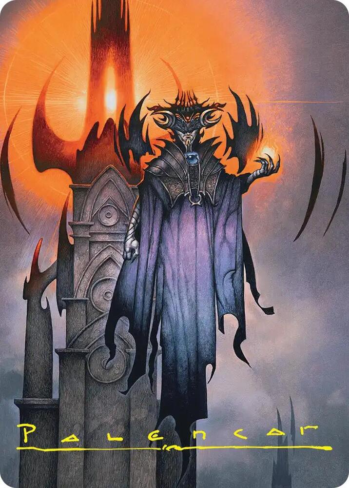 Sauron the Lidless Eye Art Card Gold Stamped Signature 36 (Art Series: The Hobbit)  | Good Games Modbury