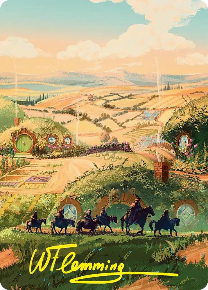 Plains Art Card Gold Stamped Signature 41 (Art Series: The Hobbit)  | Good Games Modbury