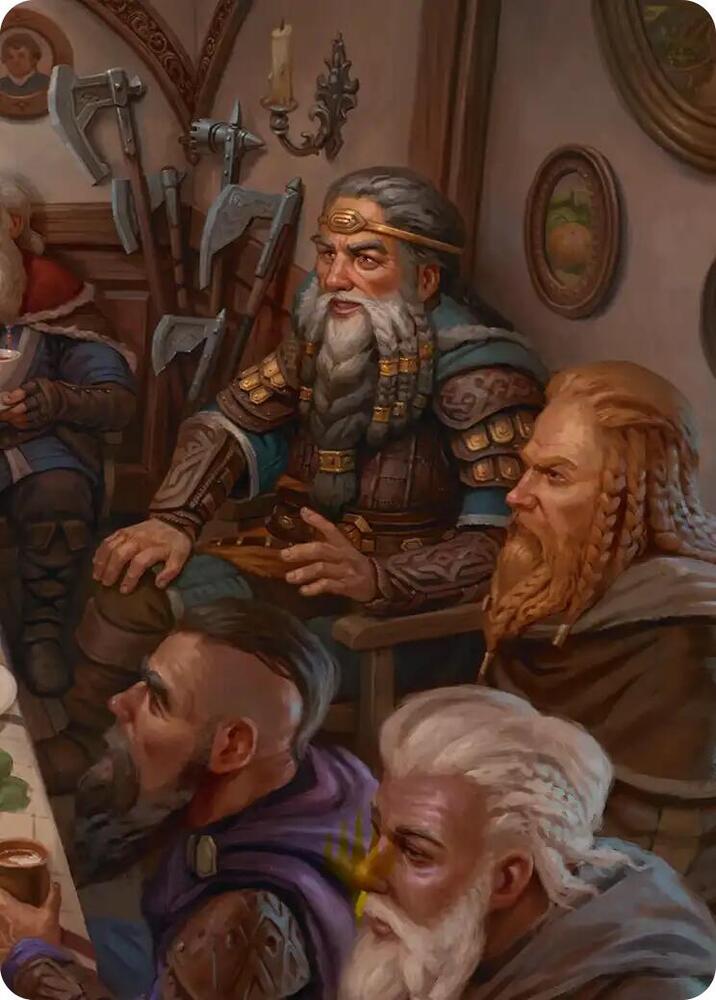 Thorin King of Durins Folk Art Card 3 12 3 (Art Series: The Hobbit)  | Good Games Modbury