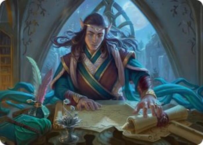 Elrond Moon Reader Art Card 9 (Art Series: The Hobbit)  | Good Games Modbury