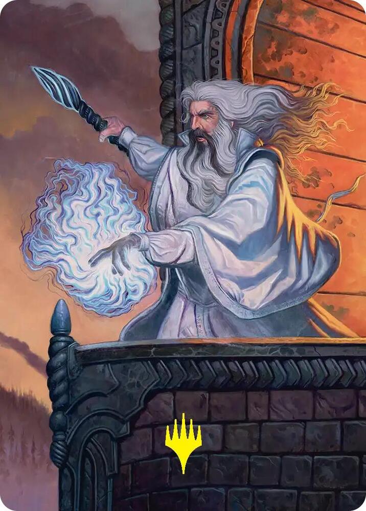 Saruman of Many Colors Art Card Gold Stamped 35 (Art Series: The Hobbit)  | Good Games Modbury