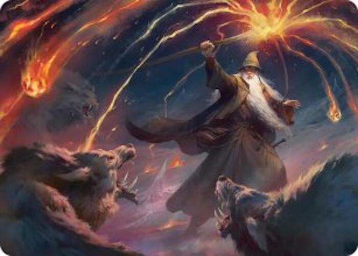 Gandalf Shadows Foe Art Card 46 (Art Series: The Hobbit)  | Good Games Modbury