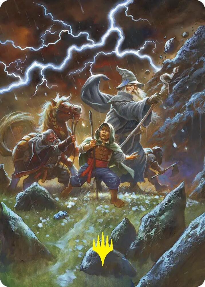 Call Forth the Tempest Art Card Gold Stamped 33 (Art Series: The Hobbit)  | Good Games Modbury