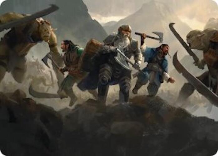 Struggle of Howling Steel Art Card 51 (Art Series: The Hobbit)  | Good Games Modbury