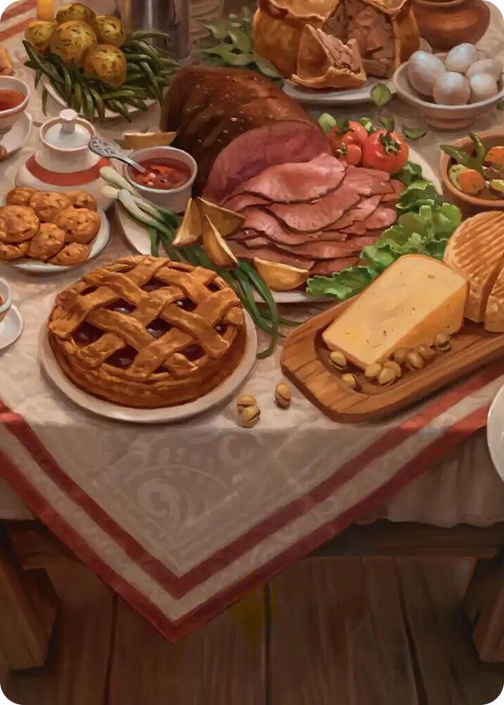 Bag End Banquet Art Card 5 12 5 (Art Series: The Hobbit)  | Good Games Modbury