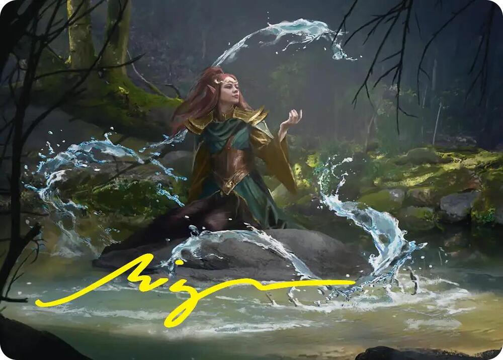 Mirkwood Meditator Art Card Gold Stamped Signature 10 (Art Series: The Hobbit)  | Good Games Modbury