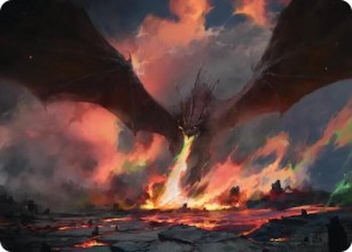 Smaug the Great Calamity Art Card 17 (Art Series: The Hobbit)  | Good Games Modbury