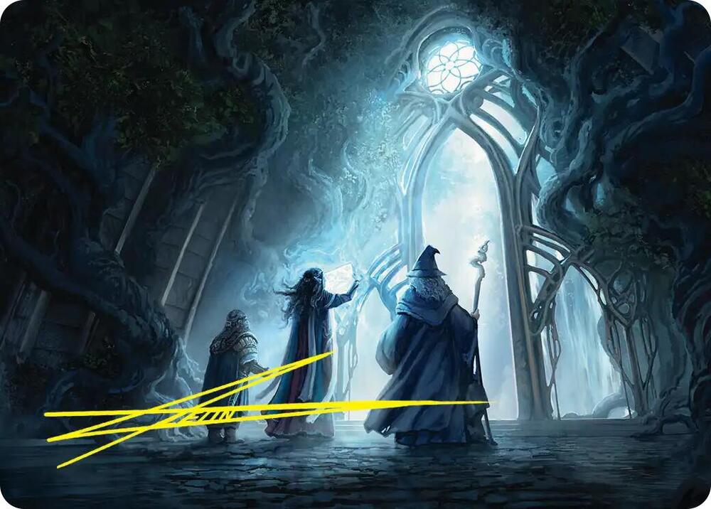Uncover the Moon Letters Art Card Gold Stamped Signature 13 (Art Series: The Hobbit)  | Good Games Modbury