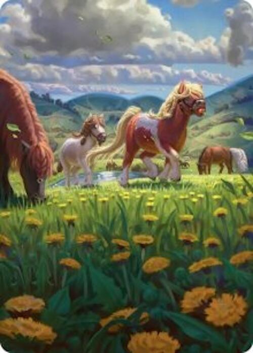 Troop of Ponies Art Card 1 (Art Series: The Hobbit)  | Good Games Modbury