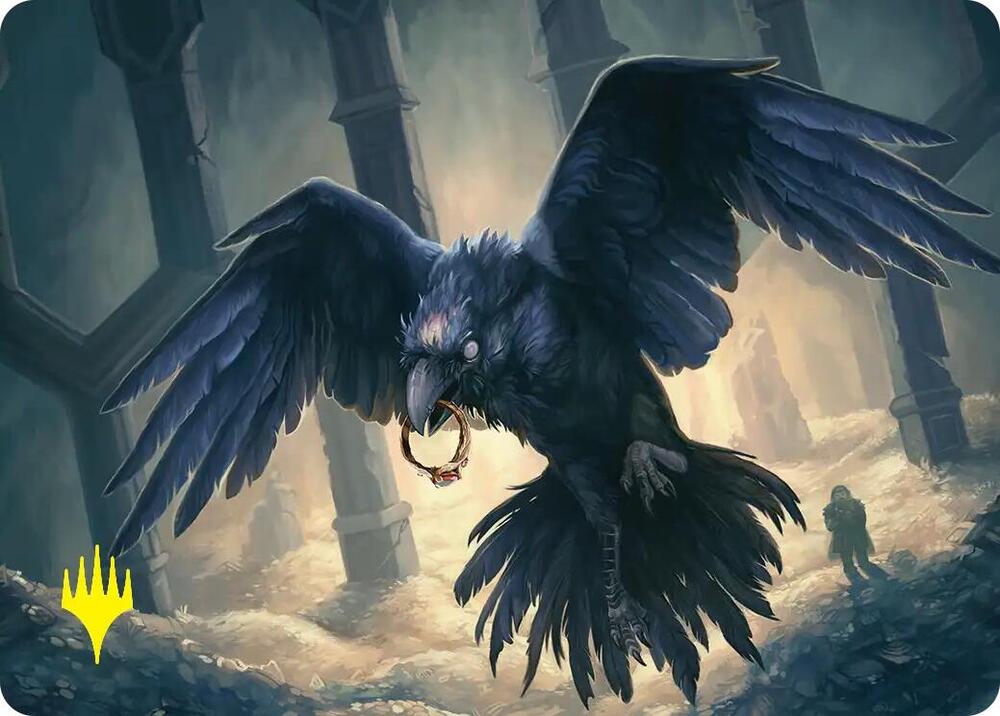 Most Decrepit Old Bird Art Card Gold Stamped 42 (Art Series: The Hobbit)  | Good Games Modbury