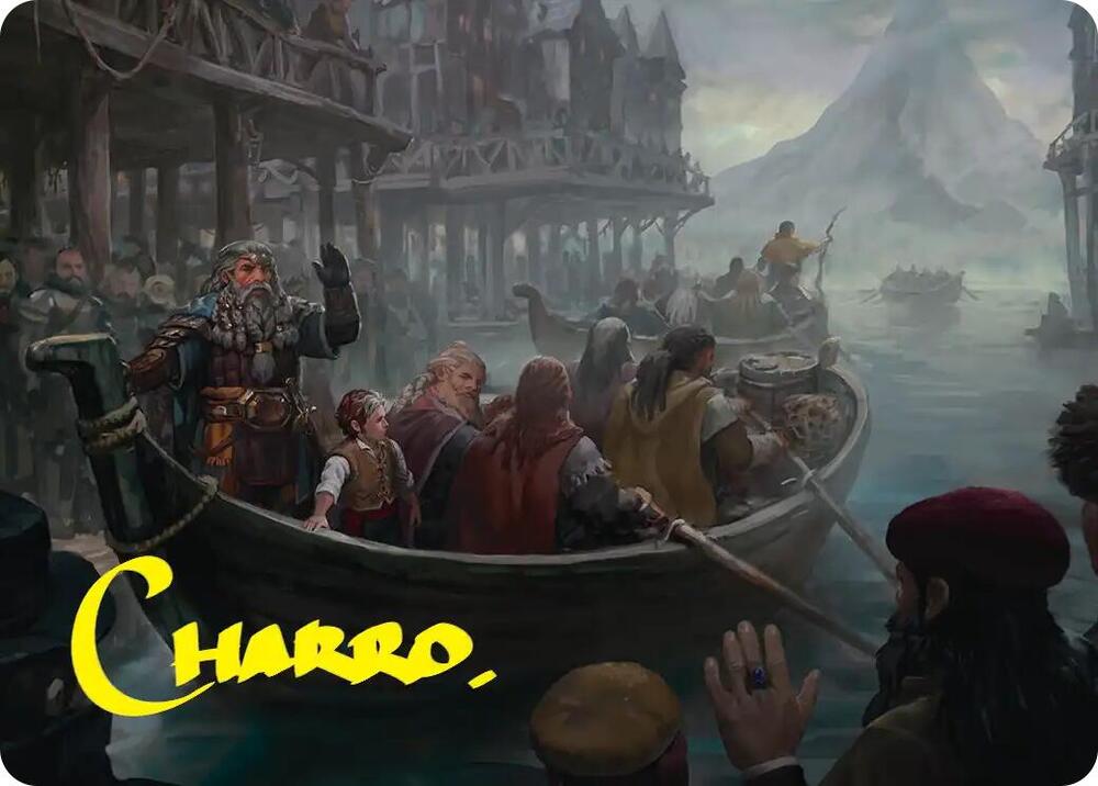 Uneasy Partings Art Card Gold Stamped Signature 14 (Art Series: The Hobbit)  | Good Games Modbury