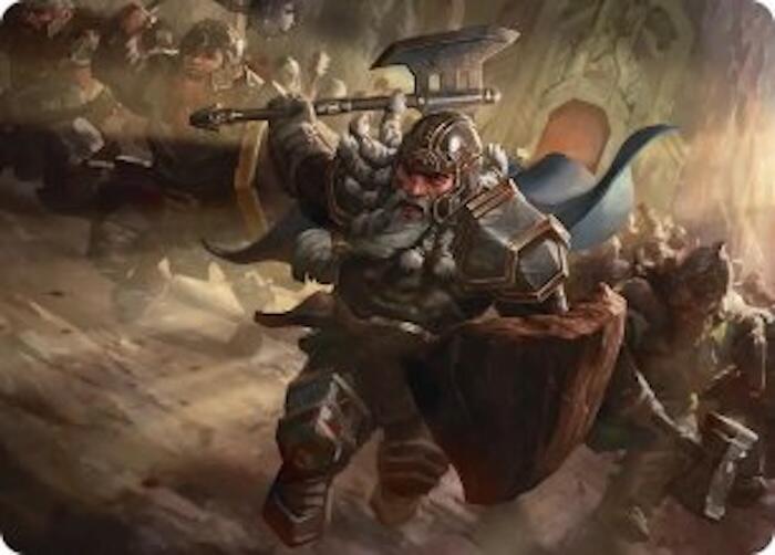 Thorin Mountain king Art Card 19 (Art Series: The Hobbit)  | Good Games Modbury