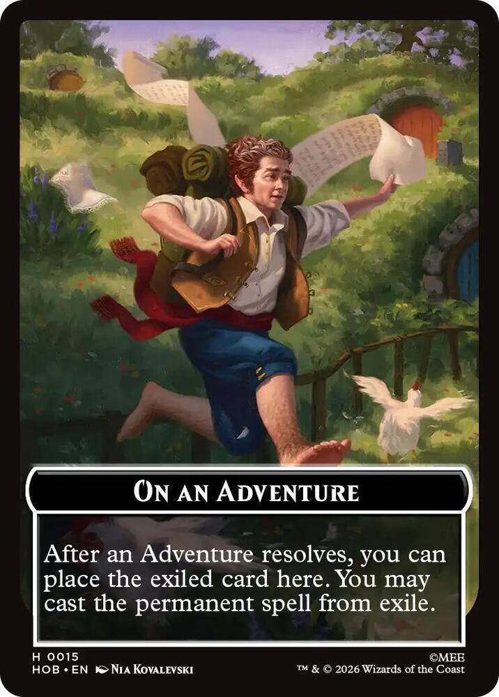 On an Adventure Enduring Story Double Sided Token 15 // 14 (The Hobbit)  | Good Games Modbury