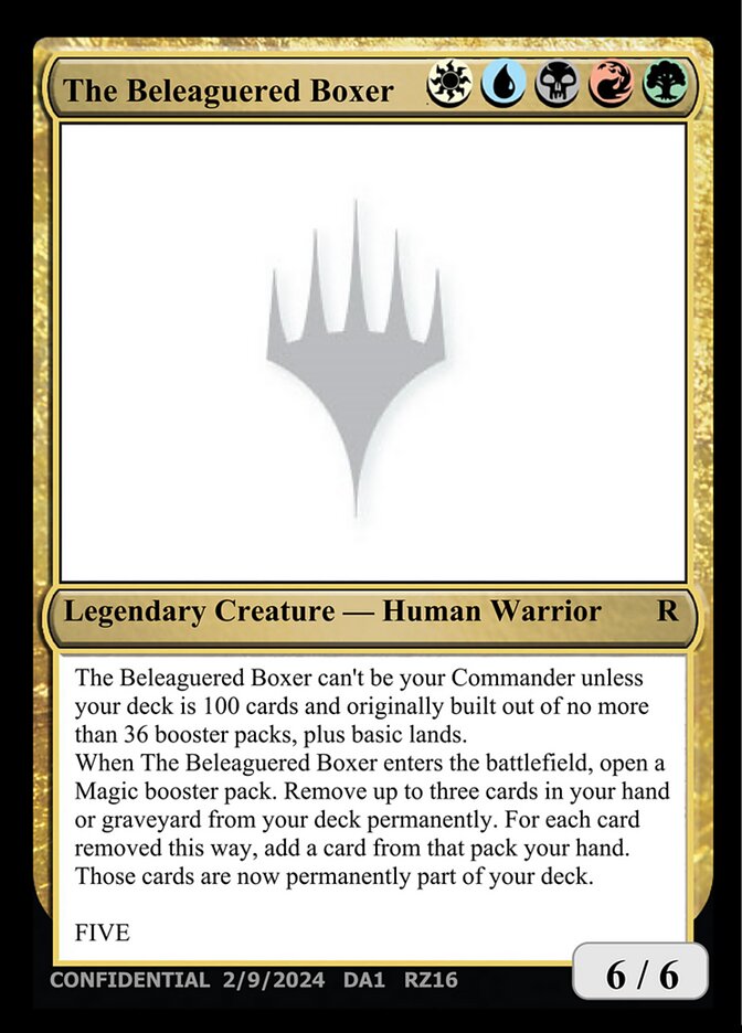 The Beleaguered Boxer  (Un-Known Event Playtest Cards)  | Good Games Modbury
