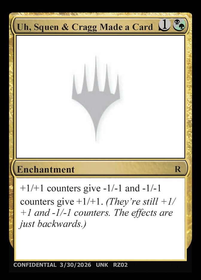 Uh, Squen & Cragg Made a Card  (Un-Known Event Playtest Cards)  | Good Games Modbury