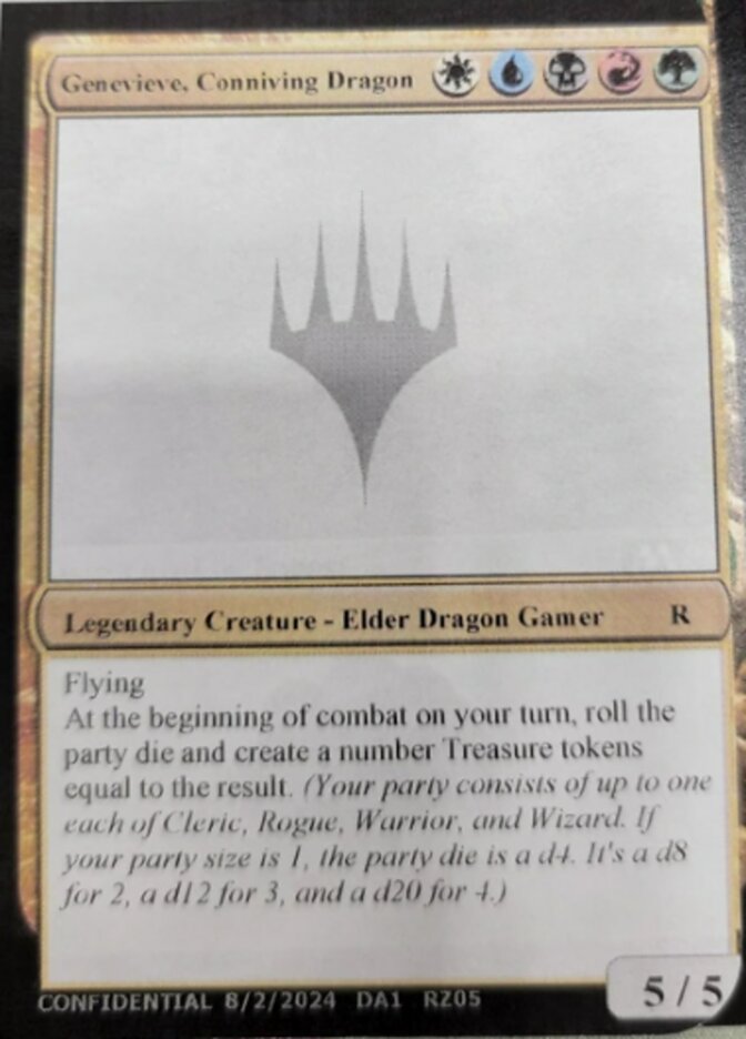 Genevieve, Conniving Dragon  (Un-Known Event Playtest Cards)  | Good Games Modbury