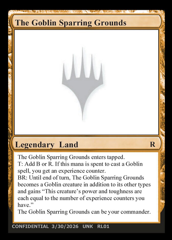 The Goblin Sparring Grounds  (Un-Known Event Playtest Cards)  | Good Games Modbury