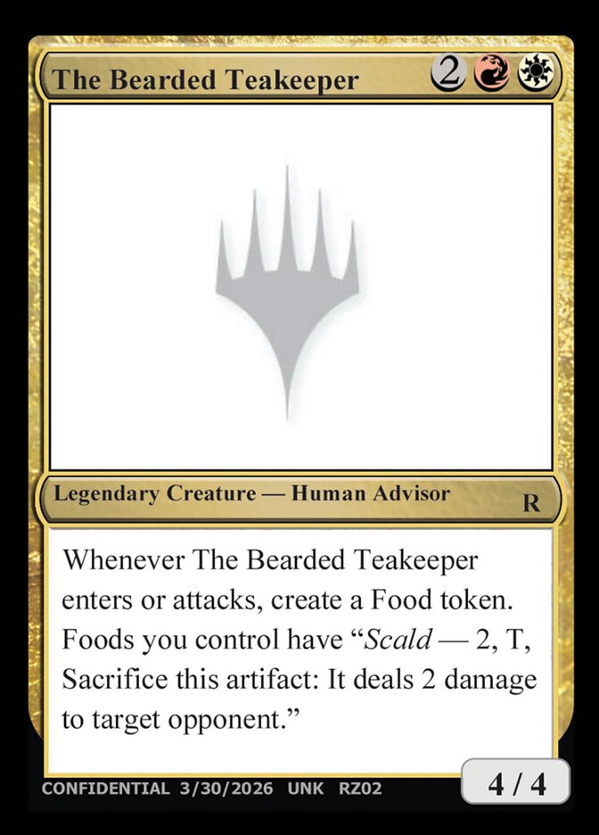 The Bearded Teakeeper  (Un-Known Event Playtest Cards)  | Good Games Modbury