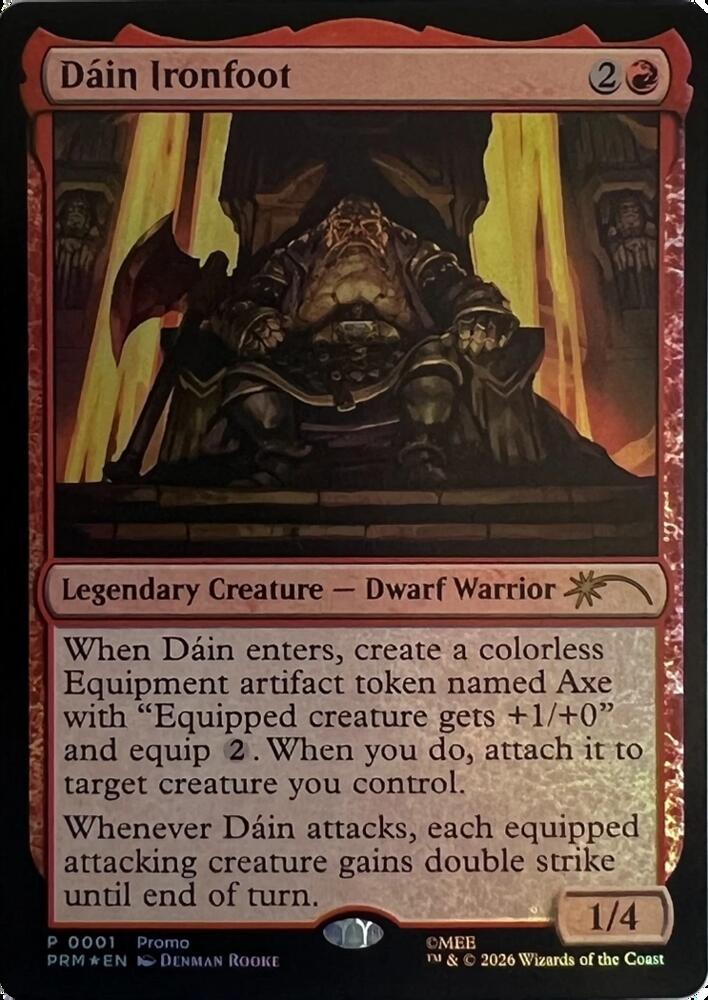 Dain Ironfoot 1 (Media Promos)  - Foil | Good Games Modbury