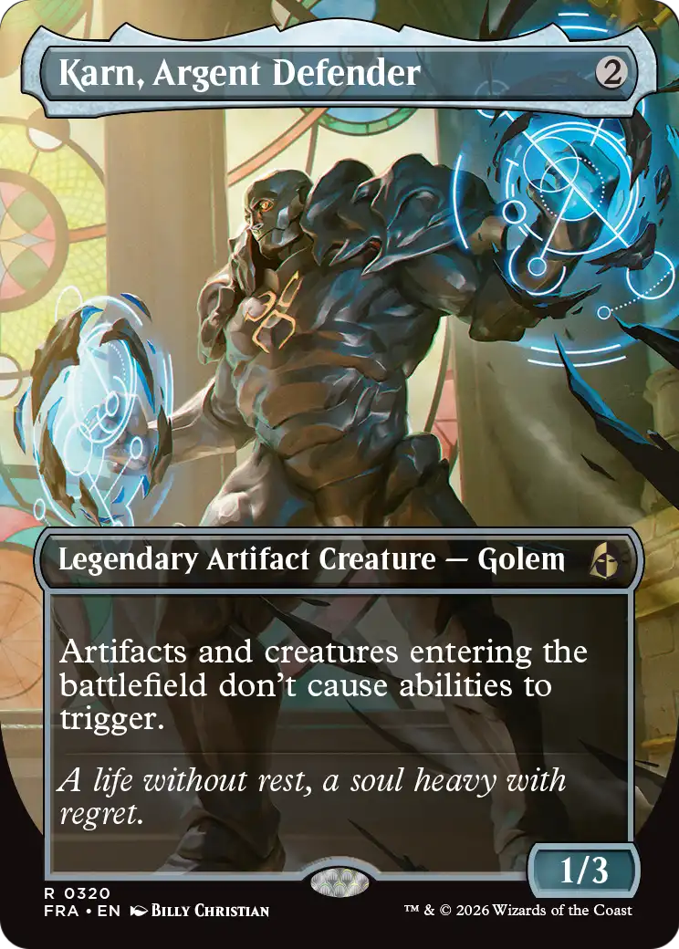 Karn, Argent Defender 320 (Reality Fracture)  - Borderless | Good Games Modbury