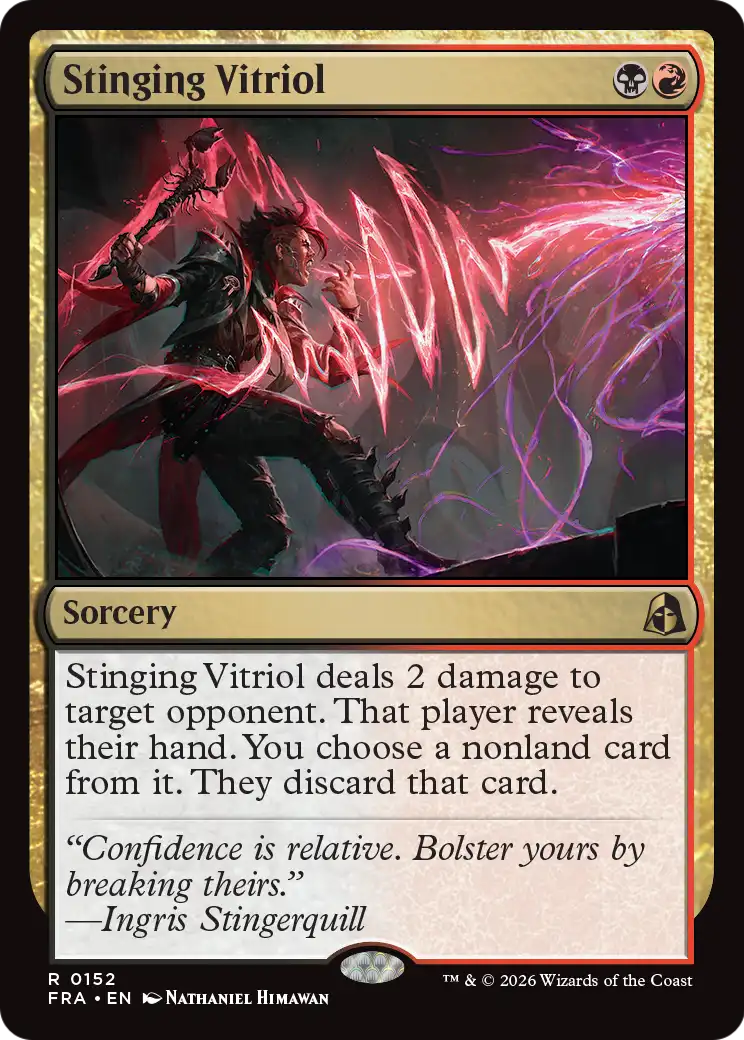 Stinging Vitriol 152 (Reality Fracture)  - Foil | Good Games Modbury