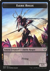 Faerie Rogue // Thopter Double-Sided Token [Zendikar Rising Commander Tokens] | Good Games Modbury