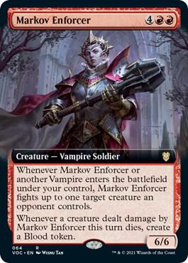 Markov Enforcer Extended Art 64/38 (Commander: Innistrad: Crimson Vow)  | Good Games Modbury