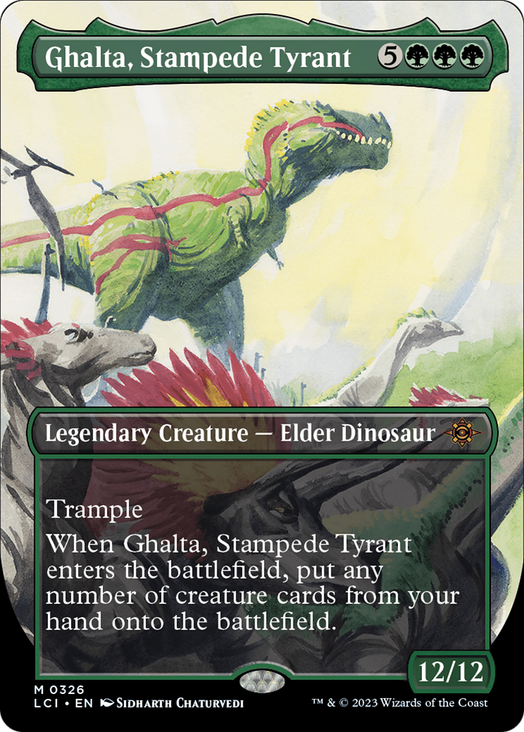 Ghalta, Stampede Tyrant (Borderless) [The Lost Caverns of Ixalan] | Good Games Modbury